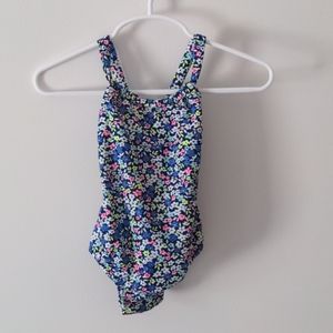 Carter's girl 12 month flower bathing suit
